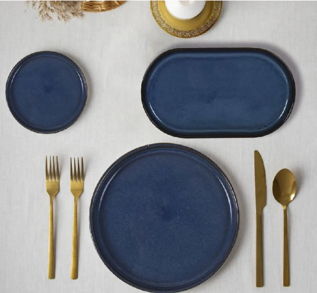 Taldrikud Chester blue - Restaproff